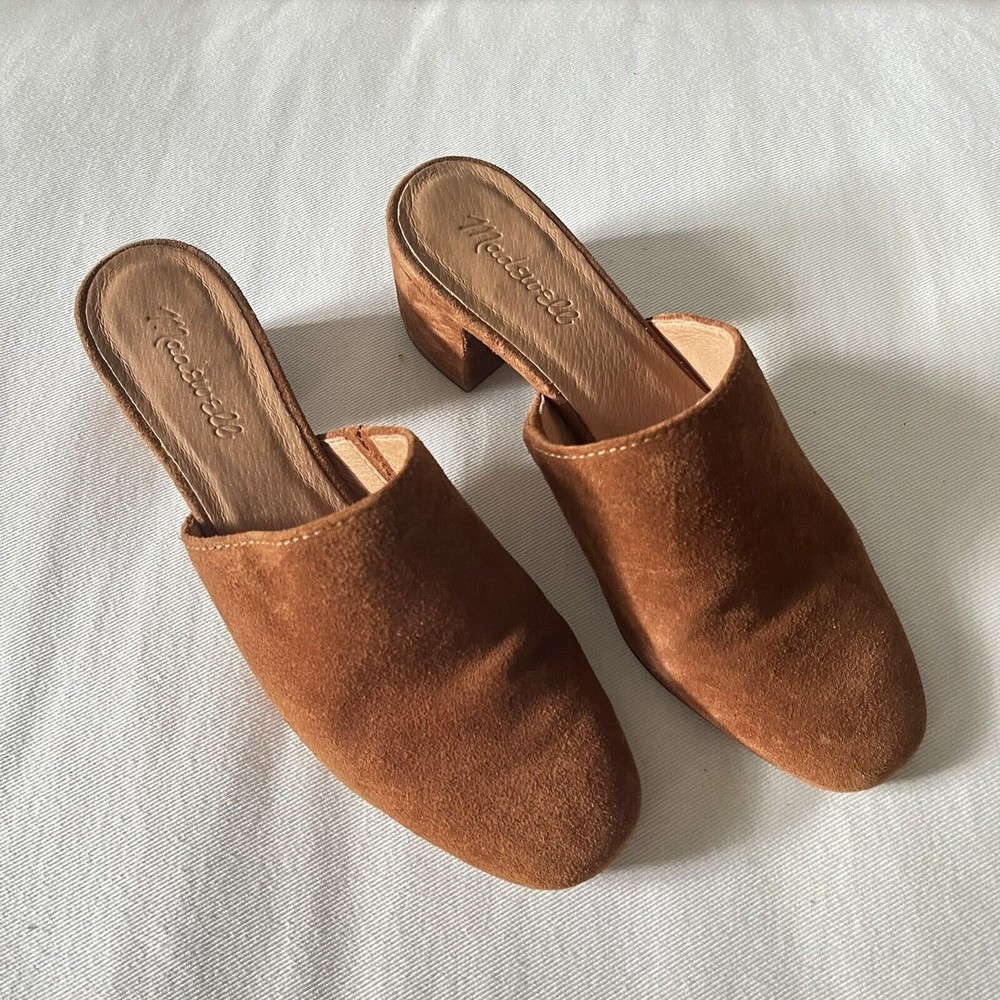 Madewell The Ruby Clog Suede Camel Brown - image 5